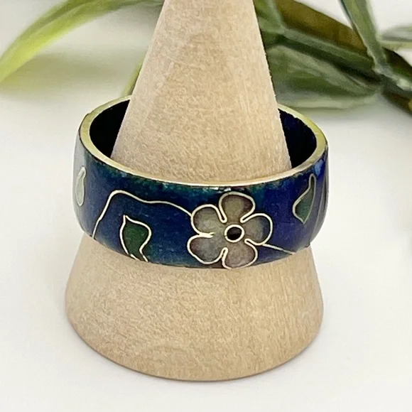 CLOISONNÉ RING - Picture 3 of 11